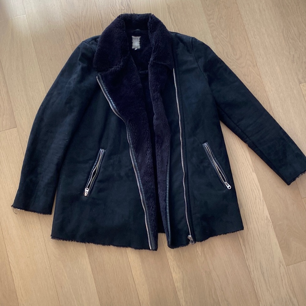 Zara Fur Lined Double Faced Jacket
